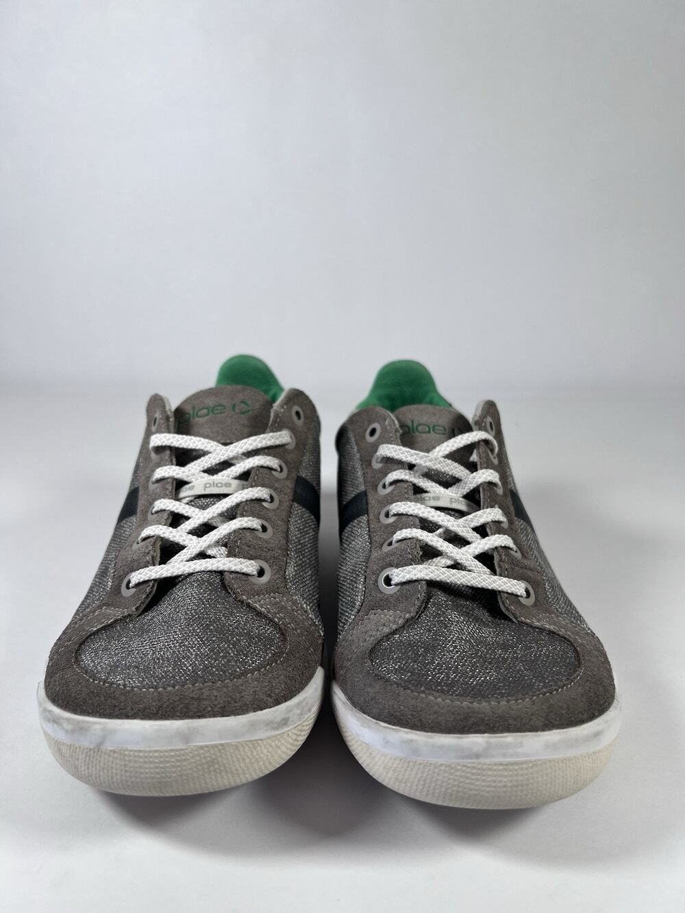 Plae Prospect Grey Green Canvas Suede Sneakers 553010-050 Women 6.5W